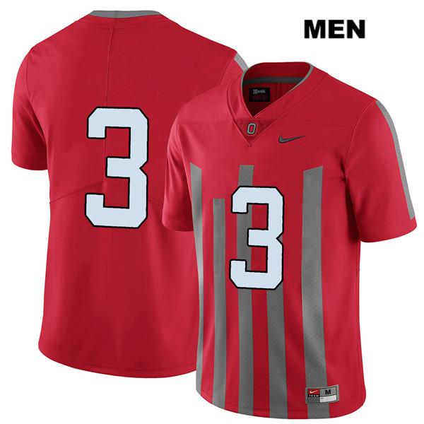 Ohio State Buckeyes Men's Damon Arnette #3 Red Authentic Nike Elite No Name College NCAA Stitched Football Jersey SW19N30NH